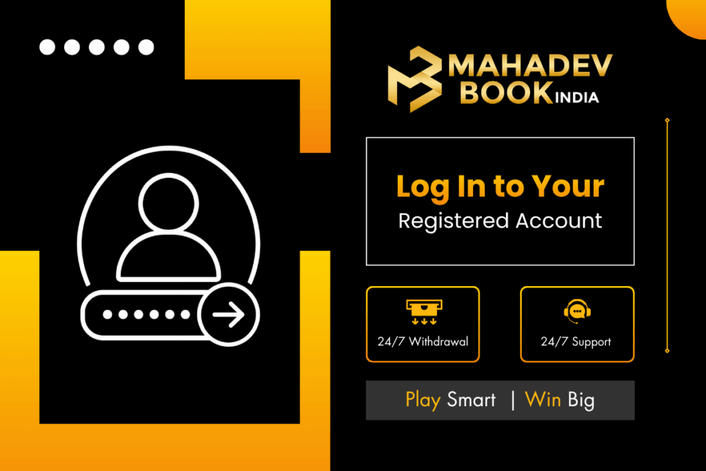 Registered account login section explaining how users can securely access their account.