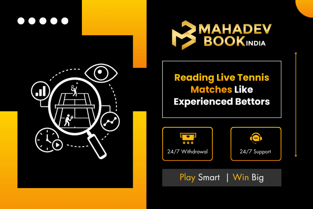 Reading live tennis matches by analyzing scores, player form, momentum, and real-time match statistics.