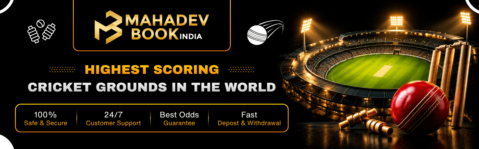 Highest Scoring Cricket Grounds in the World